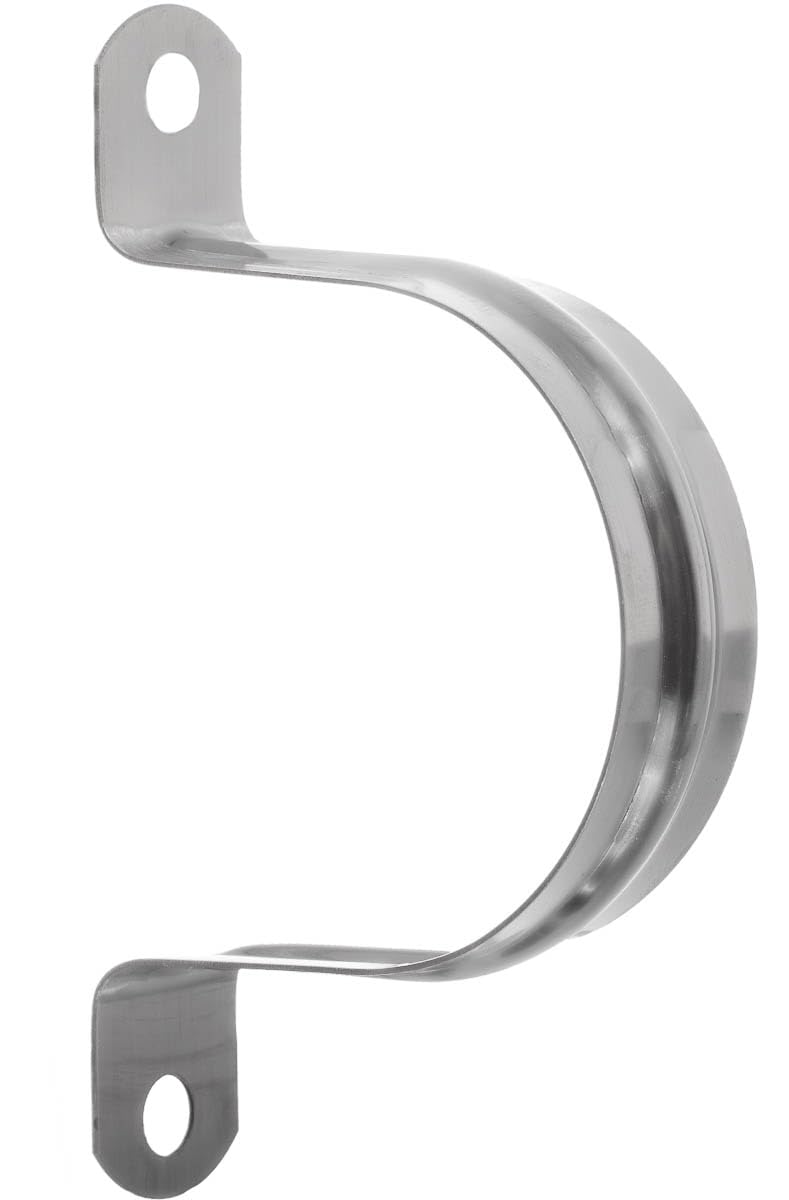 YoiYee 110mm Pipe Clamps, 304 Stainless Steel U Shape Saddle Clips, 8 Pack