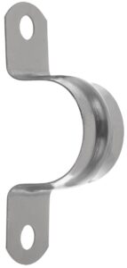 YoiYee 25mm Pipe Clamp, 304 Stainless Steel U Saddle Clip, Pack of 10