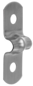 YoiYee 5mm U Shape Pipe Clamp, 304 Stainless Steel Saddle Hose Clip, 2 Holes Tension Strap for Ducting Plumber Securing Gas/Water Pipe/Tube, Pack of 10