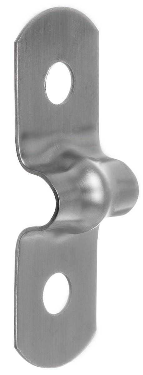 YoiYee 5mm U Shape Pipe Clamp, 304 Stainless Steel Saddle Hose Clip, 2 Holes Tension Strap for Ducting Plumber Securing Gas/Water Pipe/Tube, Pack of 10