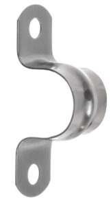 YoiYee 20mm U Shape Pipe Clamp, 304 Stainless Steel Hose Clip, 10 Pack