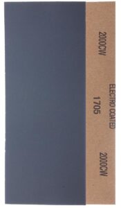 YoiYee 2000 Grit Wet & Dry Sandpaper Sheets, 23 x 9.5cm, 10 Pack
