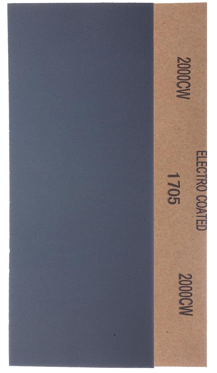 YoiYee 2000 Grit Wet & Dry Sandpaper Sheets, 23 x 9.5cm, 10 Pack