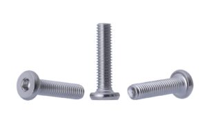 YoiYee M6 Silver Flat Head Hex Drive Furniture Bolts - 6mm x 25mm Metric Threaded for Cots, Beds, Cribs, and Chairs, Pack of 10