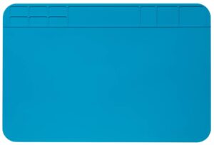 YoiYee Heat-Resistant Silicone Soldering Work Mat – 500℃ Insulation, Anti-Static, 30x20cm Repair Station Pad for Electronics Welding