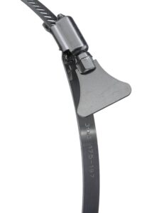 YoiYee 175-197mm Hose Clamp 4 Pack, Stainless Steel Butterfly Pipe Clip