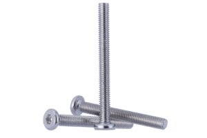 YoiYee M6 Silver Flat Head Hex Drive Furniture Bolts - 6mm x 60mm Metric Threaded for Cots, Beds, Cribs, and Chairs, Pack of 10