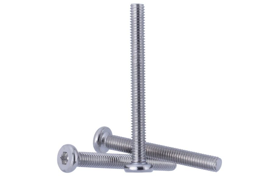 YoiYee M6 Silver Flat Head Hex Drive Furniture Bolts - 6mm x 60mm Metric Threaded for Cots, Beds, Cribs, and Chairs, Pack of 10