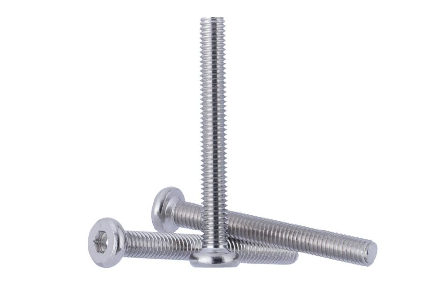 YoiYee M6 x 50mm Flat Head Hex Furniture Bolts, Cot Bed Screws 10 Pack