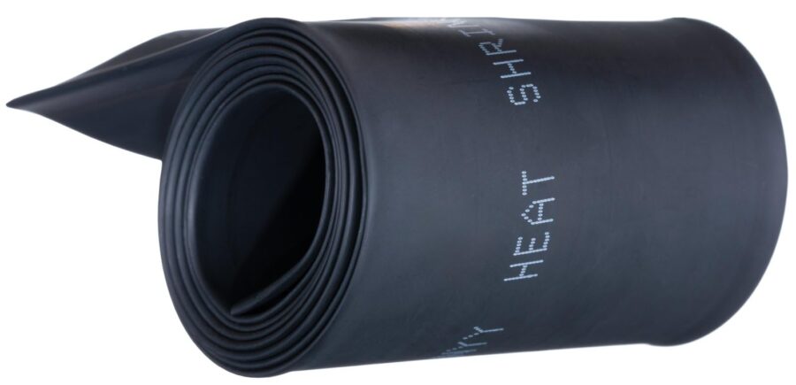 YoiYee Black Heat Shrink Tubing - 40mm Diameter, 2:1 Shrink Ratio, 66mm Flat Width, 2m Length Cable Sleeve