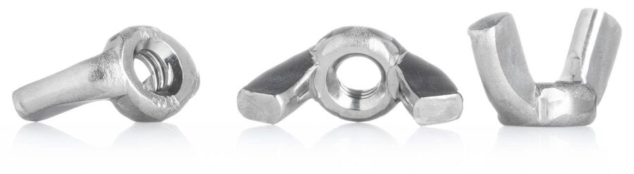 YoiYee M4 Wing Nut, 304 Stainless Steel (A2-70), Metric Coarse Thread, DIN 315 Standard, Pack of 20