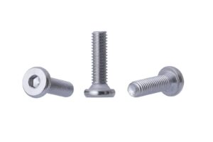 YoiYee M6 Silver Flat Head Hex Drive Furniture Bolts - 6mm x 20mm Metric Threaded for Cots, Beds, Cribs, and Chairs, Pack of 10