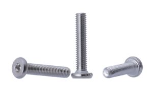 YoiYee M6 Silver Flat Head Hex Drive Furniture Bolts - 6mm x 30mm Metric Threaded for Cots, Beds, Cribs, and Chairs , Pack of 10
