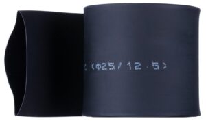 YoiYee Black Heat Shrink Tubing - 25mm Diameter, 2:1 Shrink Ratio, 42mm Flat Width, 2m Length Cable Sleeve