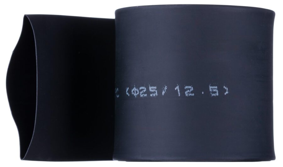 YoiYee Black Heat Shrink Tubing - 25mm Diameter, 2:1 Shrink Ratio, 42mm Flat Width, 2m Length Cable Sleeve
