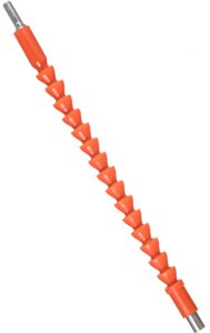 YoiYee Flexible Drill Bit Extension with Magnetic Hex Soft Shaft - Connect Drive Shaft Tip Drill Bit Kit Adaptor - Flexible Screwdriver Extension for Tight Spaces, Orange