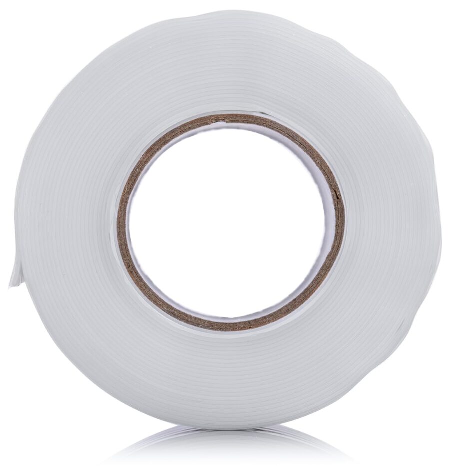 YoiYee White Self Amalgamating Tape, 25mm x 300mm Waterproof Silicone