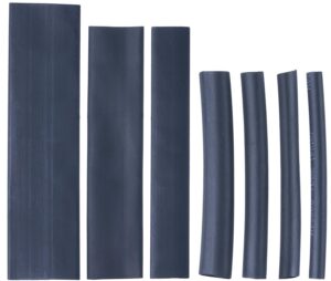 YoiYee Comprehensive 127-Piece Heat Shrink Tubing Set, 7-Size Assortment, Black Cable Sleeves with 2:1 Shrink Ratio for Electrical Insulation
