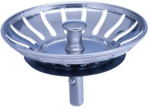 YoiYee 78mm 304 Stainless Steel Sink Strainer Plug – Universal Fit for Kitchen Sink, Easy to Clean, Rust-Resistant