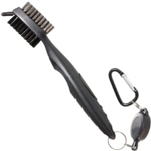 YoiYee Dual Sided Golf Club Cleaning Brush with 2 feet Retractable Cord- Premium Golf Equipment Cleaning Tool Accessory