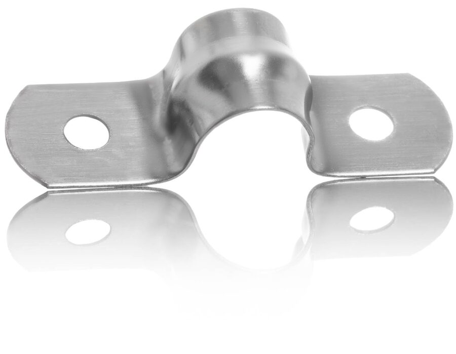 YoiYee 10mm U Shape Pipe Clamps, 304 Stainless Steel Saddle Clips, 10 Pack