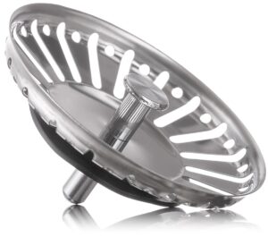 YoiYee Premium Thickened 304 Stainless Steel Kitchen Sink Strainer Plug, Waste Basket, 84mm Diameter