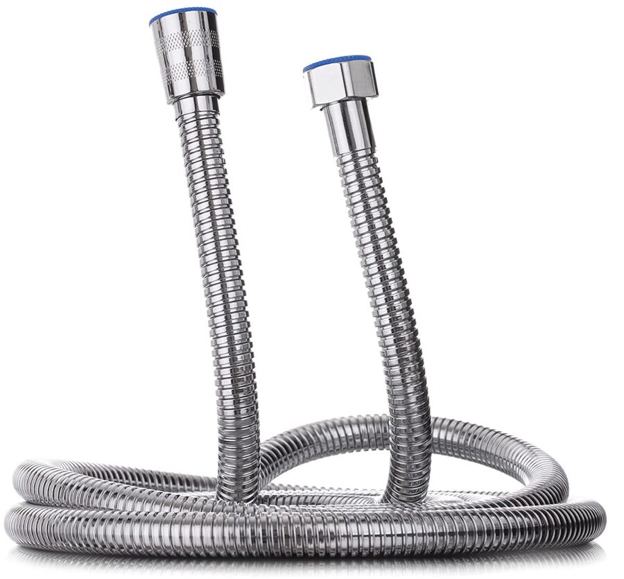 YoiYee 2.5m Shower Hose, 304 Stainless Steel Flexible Replacement Pipe