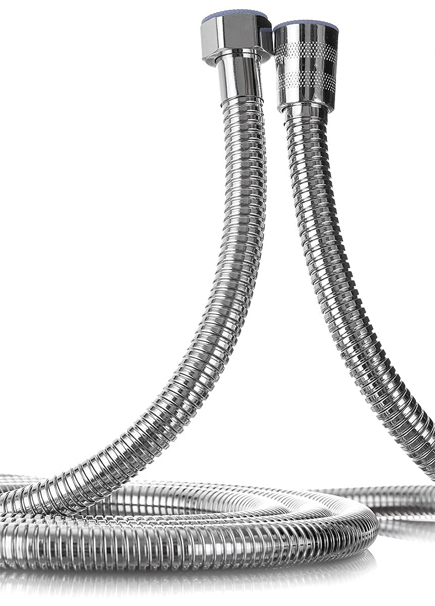 YoiYee 2m Stainless Steel Shower Hose, Anti-Kink Flexible Replacement