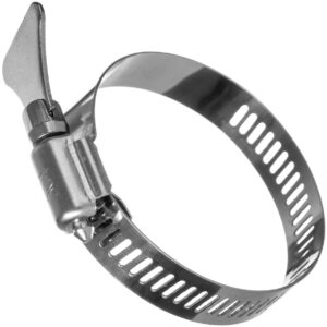 YoiYee 21-38mm Hose Clamps, 304 Stainless Steel Butterfly Pipe Clips 4Pk
