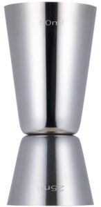 YoiYee Dual-Sided 25/50ml Stainless Steel Jigger - Premium Stainless Steel Cocktail Measuring Cup for Bars and Home Use