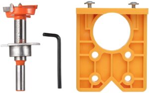 YoiYee 35mm Cabinet Hinge Jig Kit with Forstner Drill Bit Guide