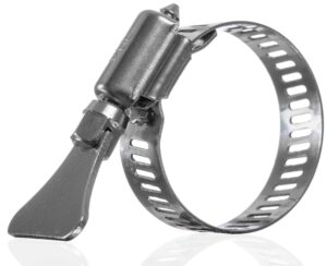 YoiYee 14-27mm Hose Clamps, 304 Stainless Steel Pipe Clips, Pack of 4