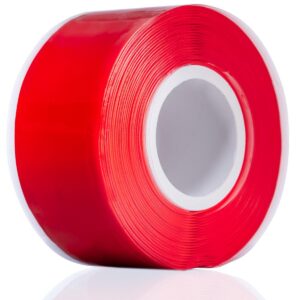 YoiYee Red Self-Amalgamating Tape, Waterproof Silicone Rubber 3m x 25mm