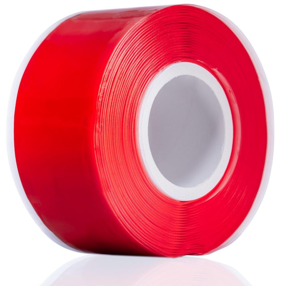 YoiYee Red Self-Amalgamating Tape, Waterproof Silicone Rubber 3m x 25mm