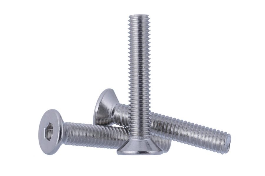 YoiYee M6 x 35mm Countersunk Furniture Bolts, Hex Socket Screws 10 Pack