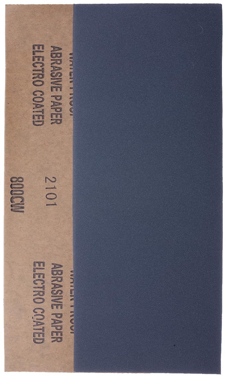YoiYee 800 Grit Wet and Dry Sandpaper Sheets, 23 x 9.5cm, 10 Pack