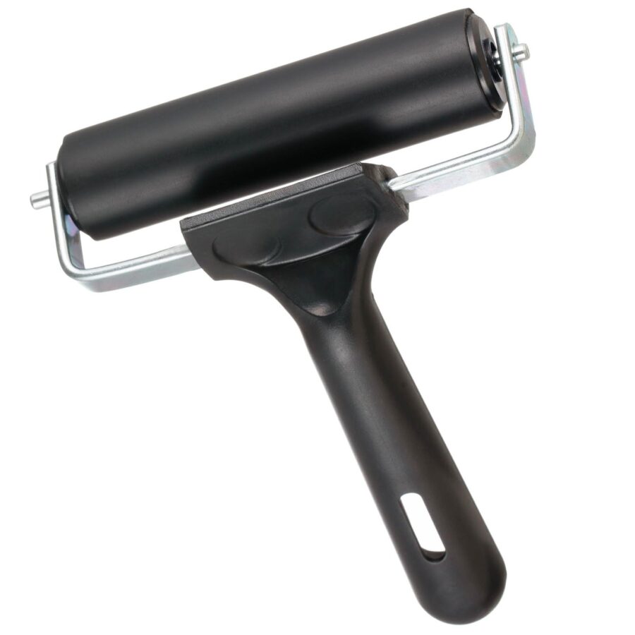 YoiYee 10cm Rubber Brayer Roller for Printmaking Stamping