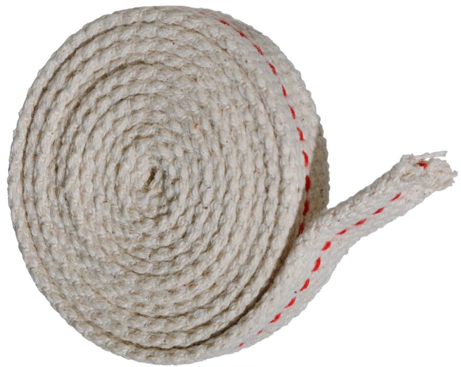 YoiYee 12mm Cotton Oil Lamp Wick, 1m Flat Replacement for Kerosene Lantern