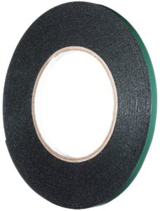 YoiYee 6mm x 10m Double Sided Foam Tape, Heavy Duty Mounting Tape, Black