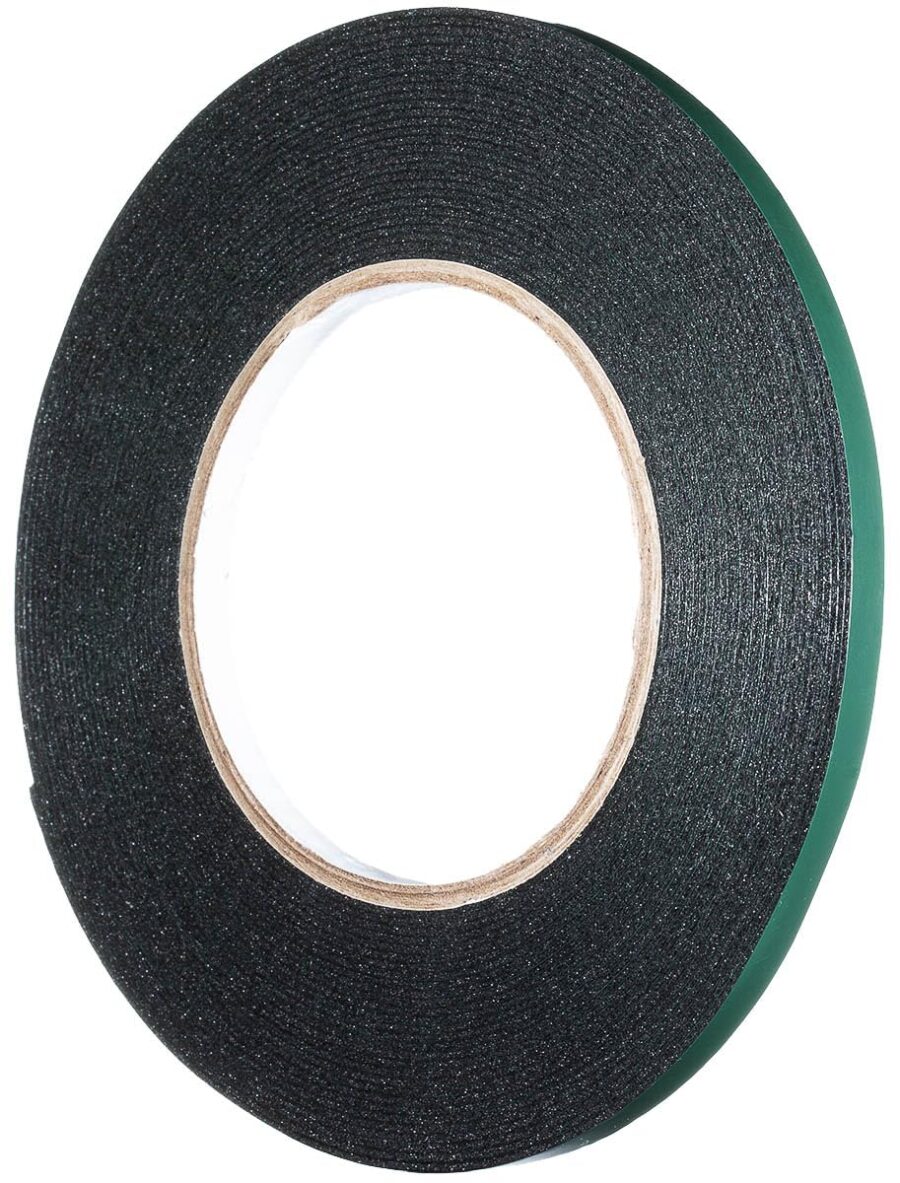 YoiYee 6mm x 10m Double Sided Foam Tape, Heavy Duty Mounting Tape, Black