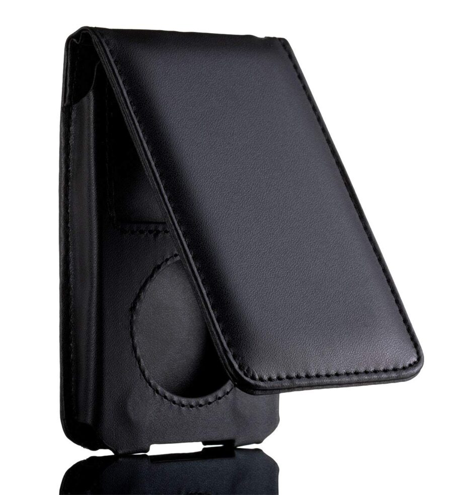 YoiYee PU Leather Cover Case for iPod Classic 80GB 120GB 160GB, Black