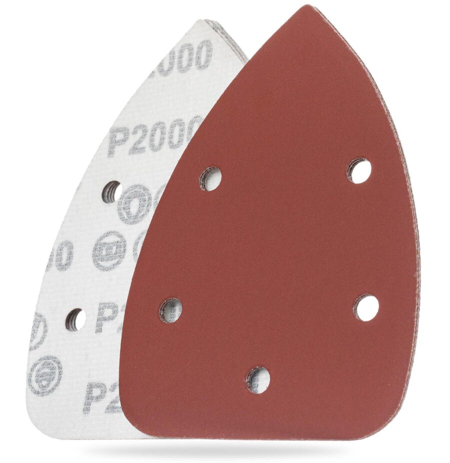 YoiYee Ultra+ Fine Mouse Sandpaper 140 x 90mm - Grit P800/1000/1500/2000 - Hook and Loop Detail Sander Sheets for Polishing - 20PCS