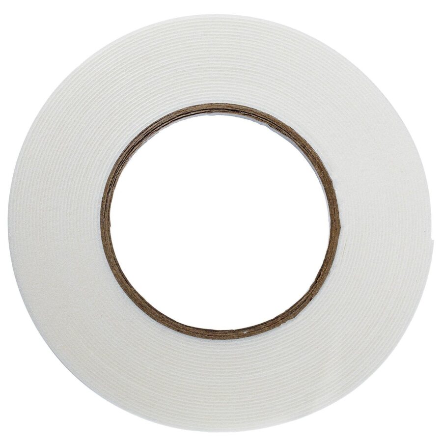 YoiYee 30mm Width White Double-Sided Foam Tape, Strong Adhesive, Ideal for Mounting & DIY Projects, 10m (L) x 30mm(W) x 1mm(T)