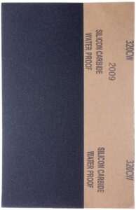 YoiYee 320 Grit Wet & Dry Sandpaper Sheets, 230x95mm, 10 Pack