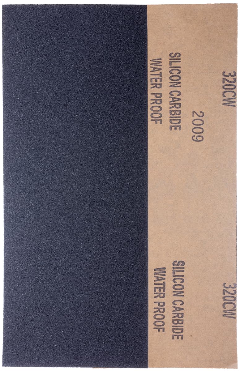 YoiYee 320 Grit Wet & Dry Sandpaper Sheets, 230x95mm, 10 Pack