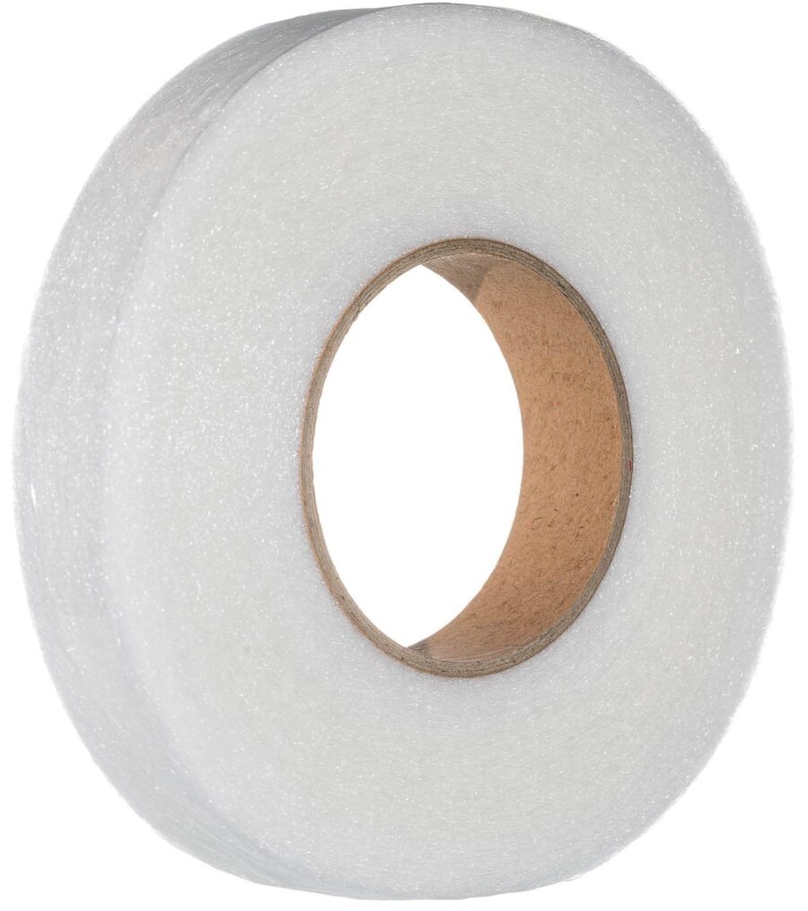 YoiYee Professional Iron On Hemming Web Tape for Fabric Bonding (No Sewing Required)-Fusing Patching Hem Curtain, School Badges & Clothes, Trousers, 20mm Wide, 64 m extra Long