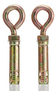 YoiYee M12 Masonry Expansion Anchor Eye Bolts, Concrete Fixings 2 Pack