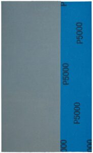 YoiYee Wet & Dry Sanding Paper Sheets, 230 X 93 mm, Grit Size: 5000, Silicon Carbide Abrasive, Waterproof Backing Paper, Pack of 10