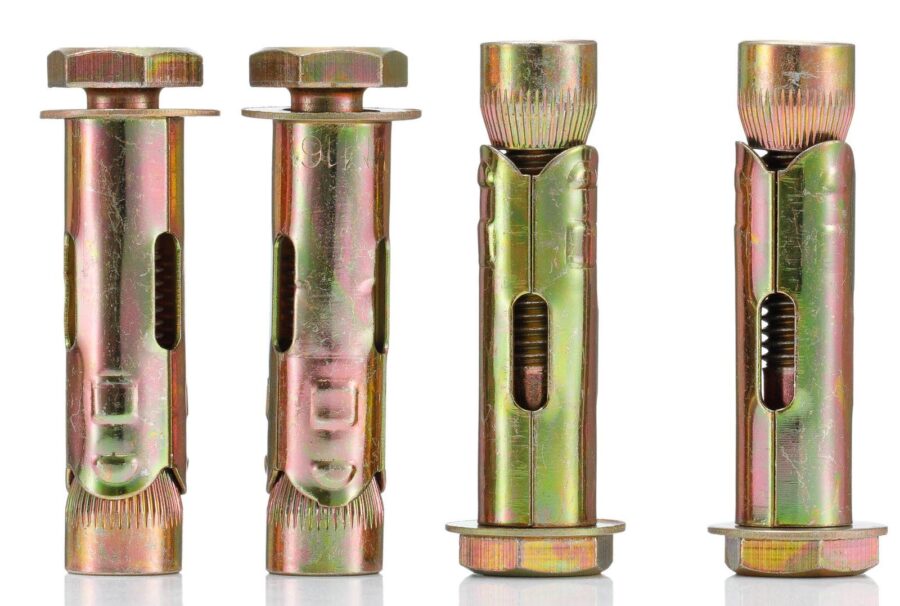 YoiYee M12 x 80mm Sleeve Anchor Bolts Heavy Duty Masonry Anchors Pack of 4