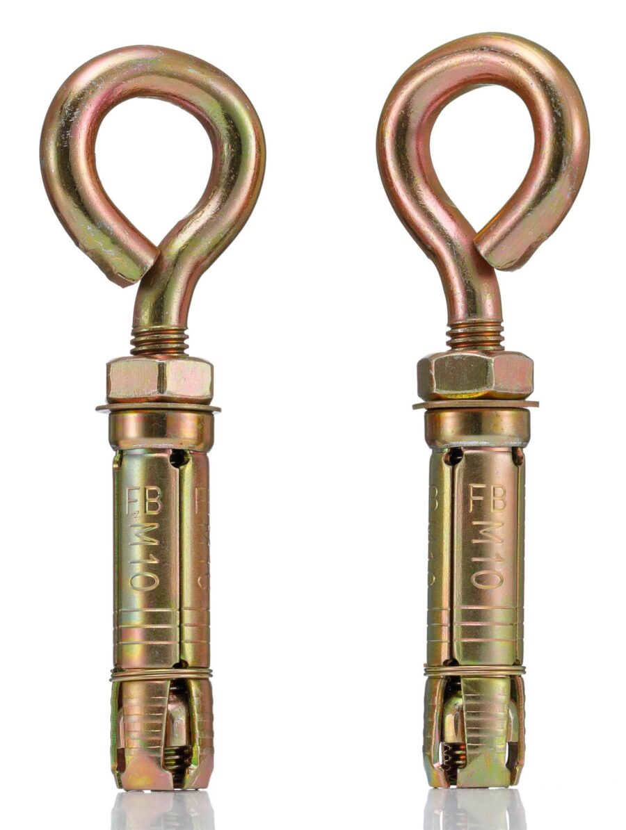 YoiYee Eye Bolt Masonry Anchor Bolts, 16mm (Outer Dia) x 70mm (L), 2 Pack